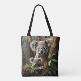 Baby Koala Bear och Mamma Tygkasse