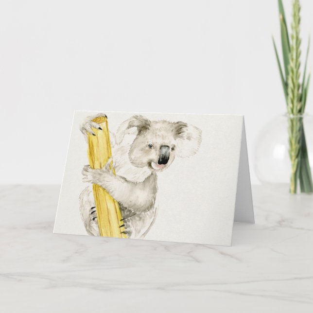 Baby Koala| Cute och Hårig Kort (Framsida)