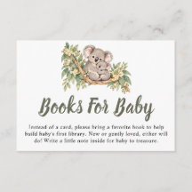 Baby Koala Eukalyptus Baby Shower Böcker För Bebis