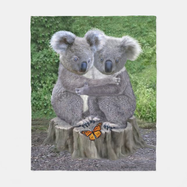BABY KOALA KNUFFAR FLEECEFILT (Framsidan)