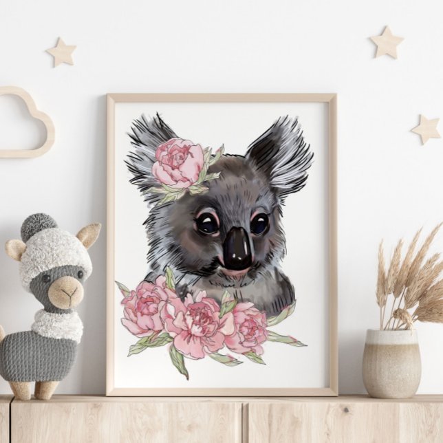 Baby Koala Ro Animal Poster | Utskrift av vägg (Skapare uppladdad)