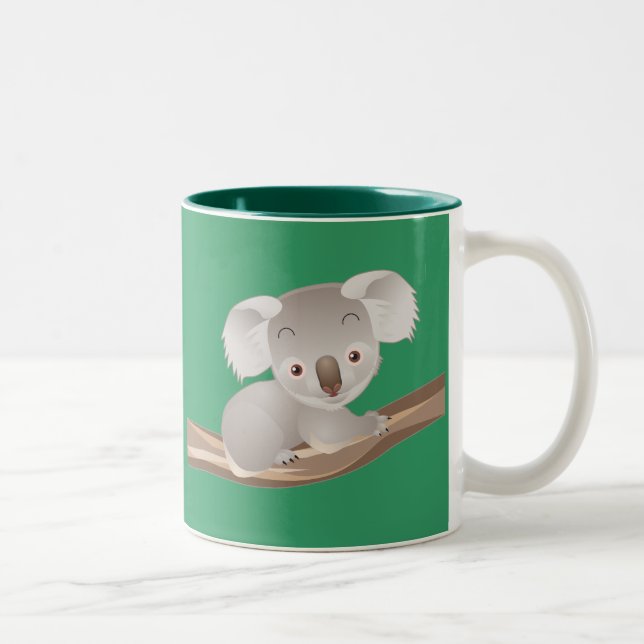 Baby Koala Två-Tonad Mugg (Höger)