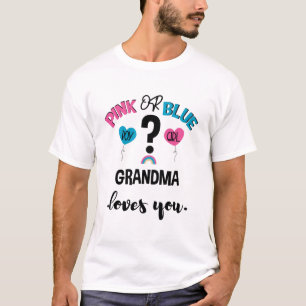 Baby Kölnet Uppföljare Rosa Eller Blå Mormor Älska T Shirt