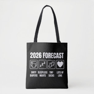 Baby Kommer Snart 2026 Prognos Baby Shower Roligt  Tygkasse