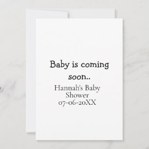 Baby kommer snart baby shower namn datum skrivmask inbjudningar