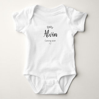 Baby kommer snart Personlig babydräkt T Shirt