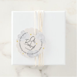 Baby Könsneutrala moln Oh Baby Tack Gåvor Etiketter