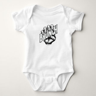 Baby-kontur med fet "BRUNCH"-grafik T Shirt