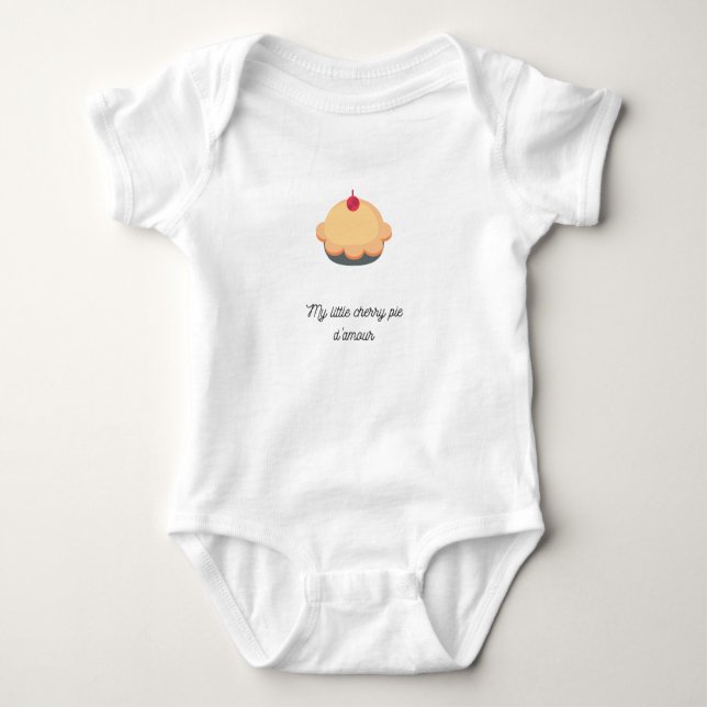 Baby körsbär paj t shirt (Framsida)