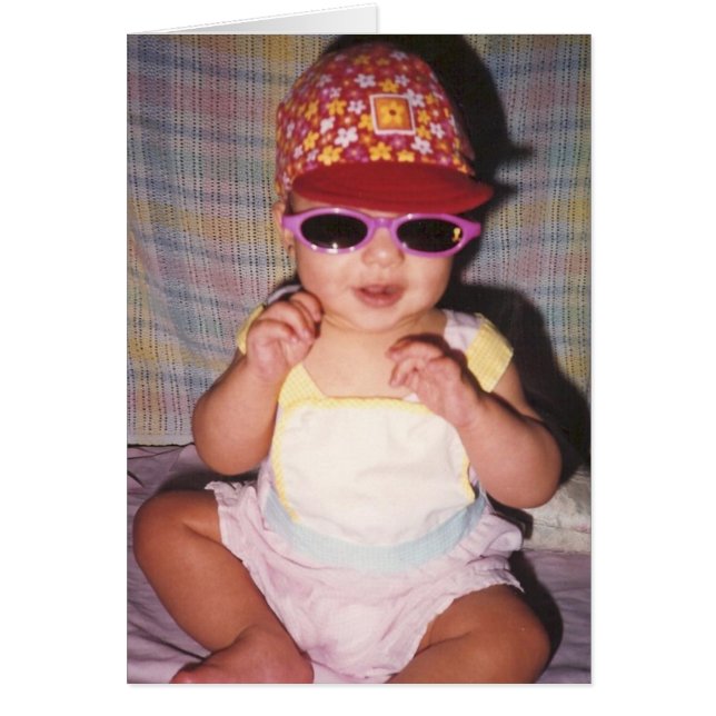 Baby-kort för coola hälsningskort (Framsidan)