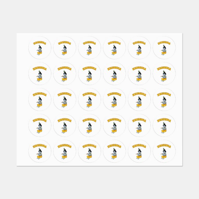 Baby Krishna Klistermärke (Ark)