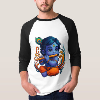 Baby Krishna med Flute - Peace Vibes | Stark 3D T Shirt