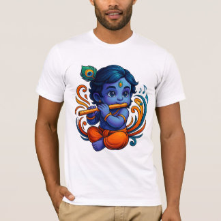Baby Krishna med Flute - Peace Vibes | Stark 3D T Shirt