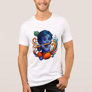 Baby Krishna med Flute - Peace Vibes | Stark 3D T Shirt