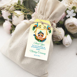 Baby Krishna Naming Namkaran Cradle-förmånserbjuda Presentetikett