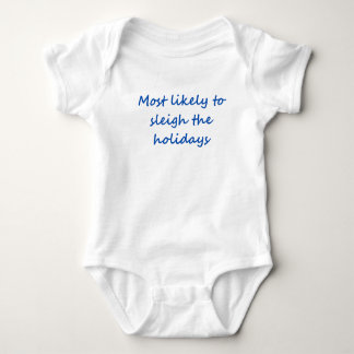 Baby-kroppsdräkt för jul t shirt