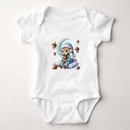 Baby-kroppsdräkt med ekorre t shirt
