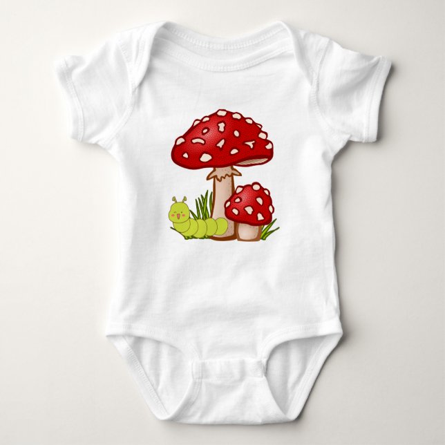 Baby-kroppsdräkten Forest Friends Äventyr. T Shirt (Framsida)