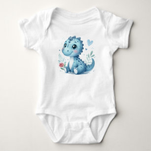 "baby-kroppsdräkter för barn lustig dinosaur juras t shirt