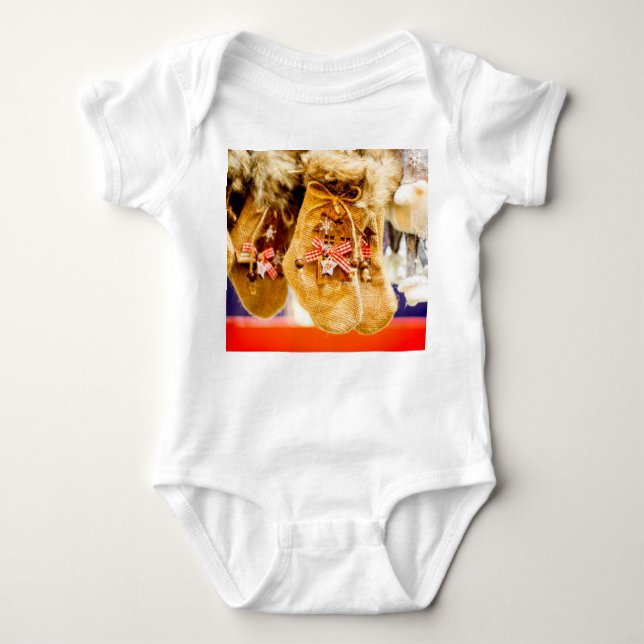 Baby kroppsdräkter för jul t shirt (Framsida)