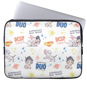 Baby Krypto & Superman Mönster Laptop Fodral