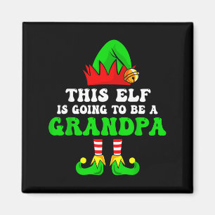 Baby-kunngöring Jul T-shirt Denna Tomte Kommer Att Magnet