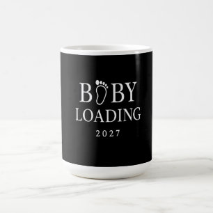 Baby Laddar 2027 Rolig Graviditetsavslöjande Kaffemugg