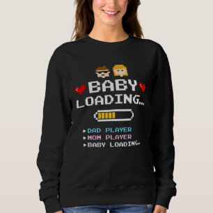 Baby Laddar Söt Graviditets Annonsering Gamer T Shirt