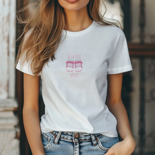 Baby laddar vänligen vänta anpassad förfallodatum  t shirt (Baby Loading Please Wait Custom Due Date Shirt)