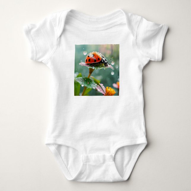 Baby Lady Bug T Shirt (Framsida)