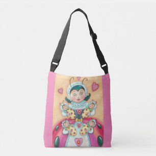 Baby Ladybugs Family KOR BODY BAG Rosa Axelväska