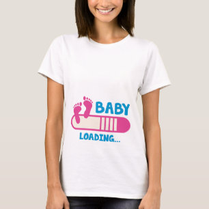 Baby lastande Moderskap T-Shirt