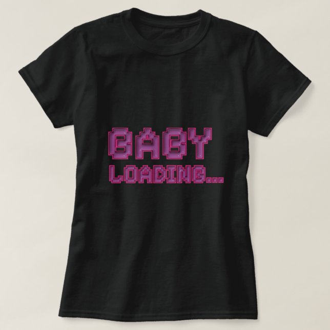 Baby Lastar Graviditets Annonserings Tröja (Design framsida)
