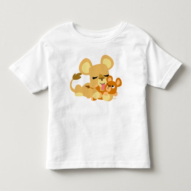 Baby Lejon Bath småbarn T-shirt (Framsida)