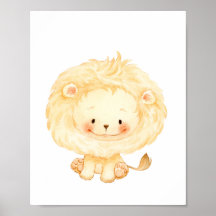 Baby Lejon Nursery Wall Art