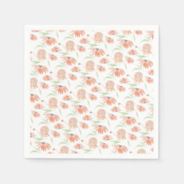 Baby Lejon vattenfärg Hand-målad Pappersservett