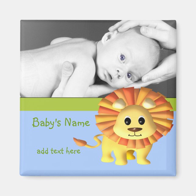 Baby Lejont/foto Magnet (Framsidan)