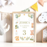 Baby Leksak Watercolor Birthday Nursery Poster<br><div class="desc">Baby Leksak Watercolor Birthday Poster</div>