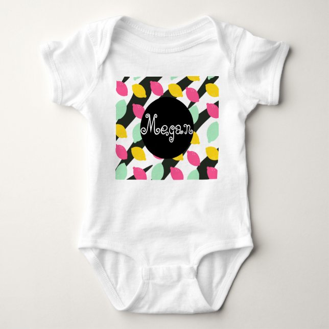 Baby Lemon Mix Rand, sommar T Shirt (Framsida)