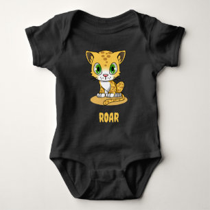 Baby leopard baby bodydräkt t shirt