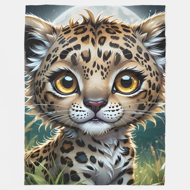 Baby Leopard Fleece Blanket (Framsidan)