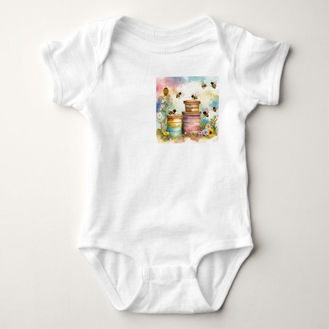Baby lilla vackra babydräkt baby clothe T-Shirt (Framsida)