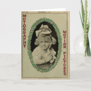 Baby Lillian Wade, barnskådespelare porträtt 1912 Helgkort