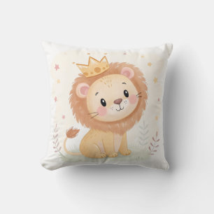 Baby Lion Nursery – Söt djurtryck för barnrum Kudde