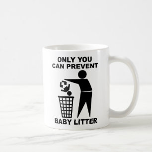 Baby Litter Rolig Mugg Humor
