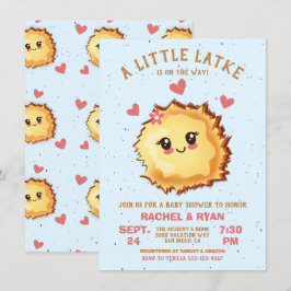 Baby Little Latke Hanukkah Baby Shower Inbjudningar