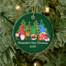 Baby Ljus Gnomes Grönt  Första jul