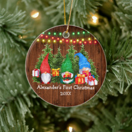 Baby: Ljus Rustic Julgransprydnad Keramik