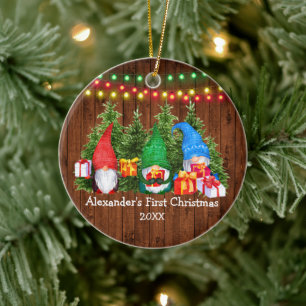 Baby: Ljus Rustic Julgransprydnad Keramik