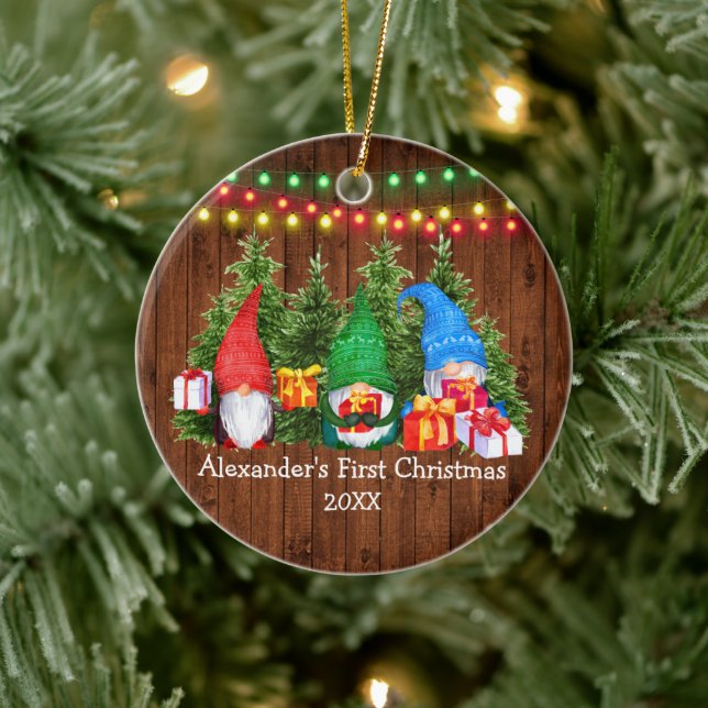 Baby: Ljus Rustic Julgransprydnad Keramik (Träd)